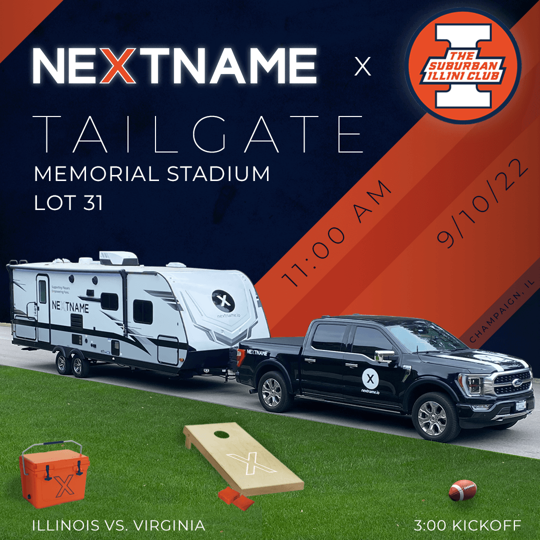 NextName Partners with the Suburban Illini Club for the September 10th Tailgate Party